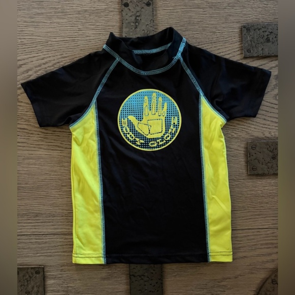 Body Glove Kids Rashguard - Black and Yellow